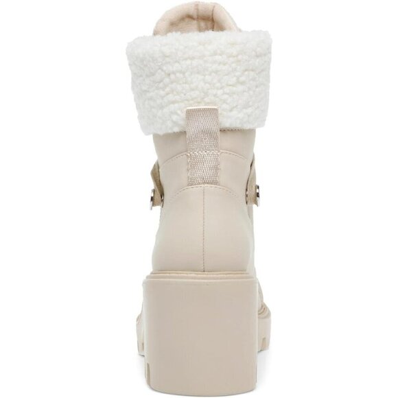 ✨ Steve Madden Snow Boots Women Cream Northern Hiking Ankle Style Comfort Boots - Picture 3 of 3